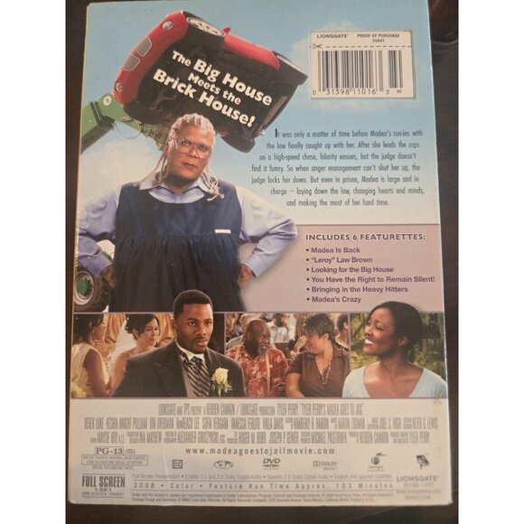 Tyler Perrys Madea Goes To Jail DVD - Picture 2 of 2